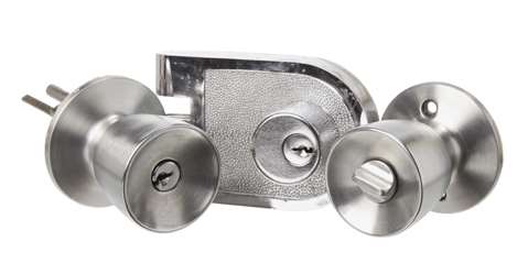 Various steel door locks