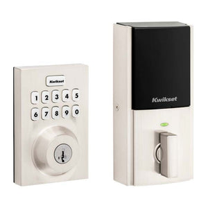 Kwikset nickel keypad smart lock
