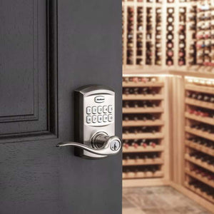 Kwikset SmartCode 917TNL TRL 15 in Satin Nickel on Exterior