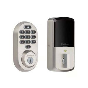 Kwikset Halo Keypad in Satin Nickel Interior and Exterior