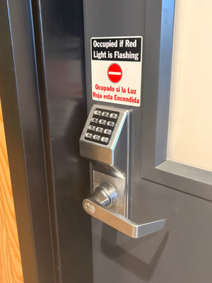 Trilogy DL4100 commercial restroom installation – restaurant application – Locks in the Wild series