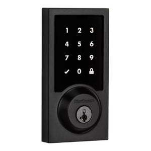 Black keypad lock
