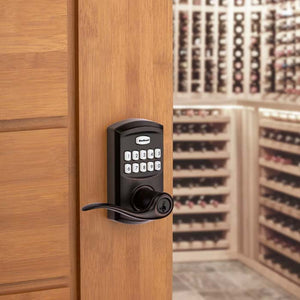 Kwikset SmartCode 917TNL TRL 11P in Venetian Bronze on Exterior