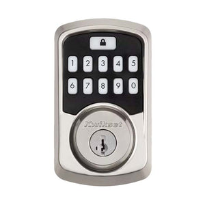 Kwikset Aura Bluetooth Smart Lock in Satin Nickel Exterior
