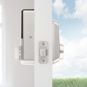 Kwikset Aura Bluetooth Smart Lock in Satin Nickel Profile