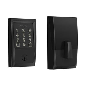 Schlage Encode BE489WB Century in Matte Black