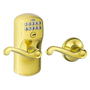 Schlage FE575 Bright Brass