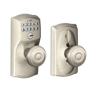 Schlage FE595 CAM Satin Nickel