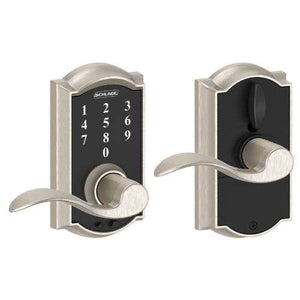 Schlage Touch FE695 CAM ACC Satin Nickel
