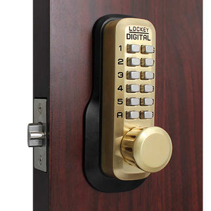 Lockey M230 in Satin Brass on exterior