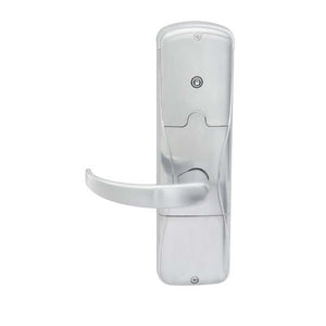 Schlage AD-201 in Satin Chrome Interior (Sparta Handle Shown)