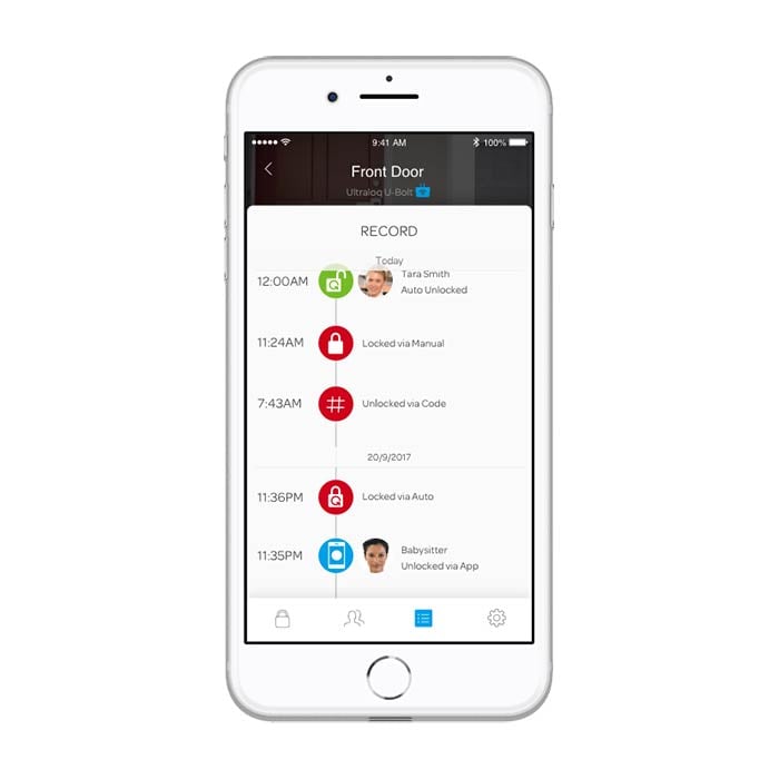 Know who has used your door and when