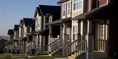 Row of townhouses