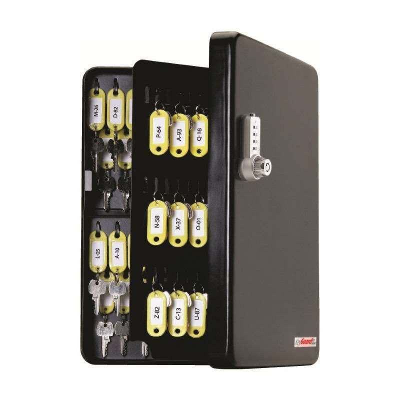 Fjm Key FJM KeyGuard SL-9122U Ultra Combination Key Cabinet with 122 Hooks ...