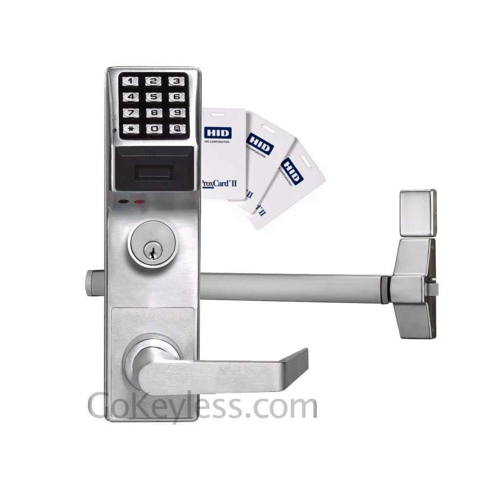 Trilogy Keypad Computer Trilogy ETPDL Digital PIN & Prox Card Exit Trim Lock | GoKeyless