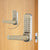Codelocks keyless keypad lever lock on wood door