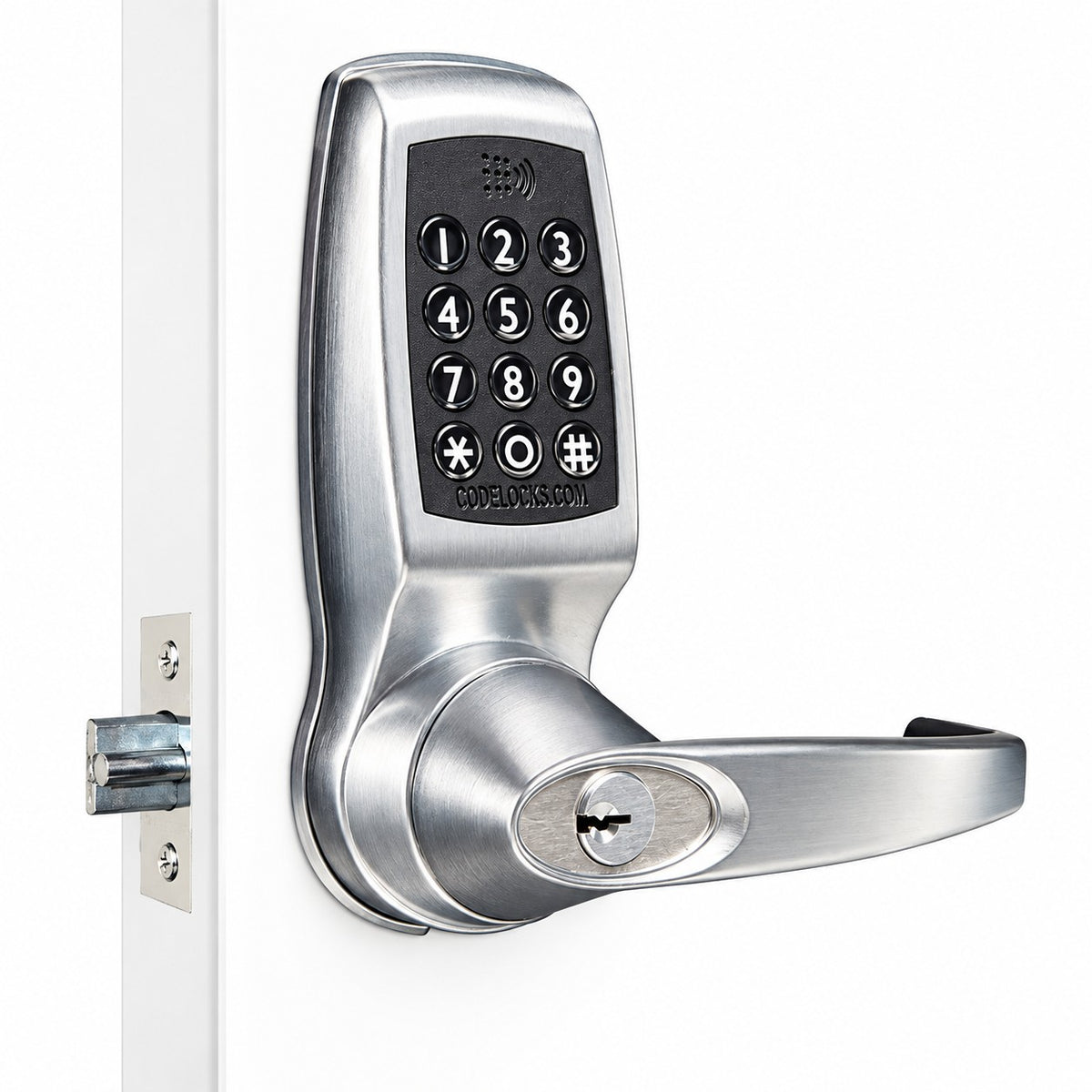 Codelocks CL4510 BS CC ConnectShare Medium-Duty Bluetooth Smart Lock - Brushed Steel