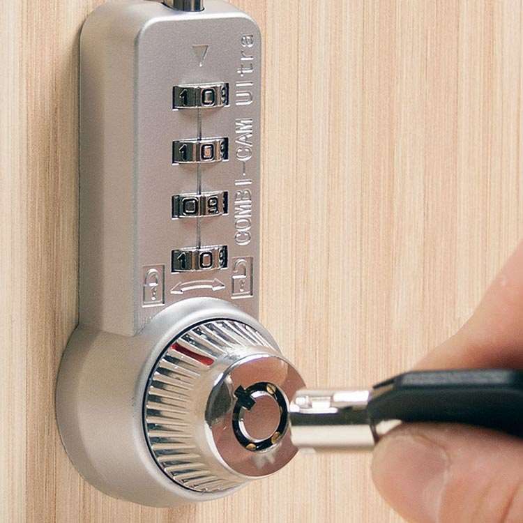 Lotto Di 2 Serrature A Combinazione M LOCK 7802S Per Armadi – 4 Quadranti, Cilindro 5/8, KD - Foto 2