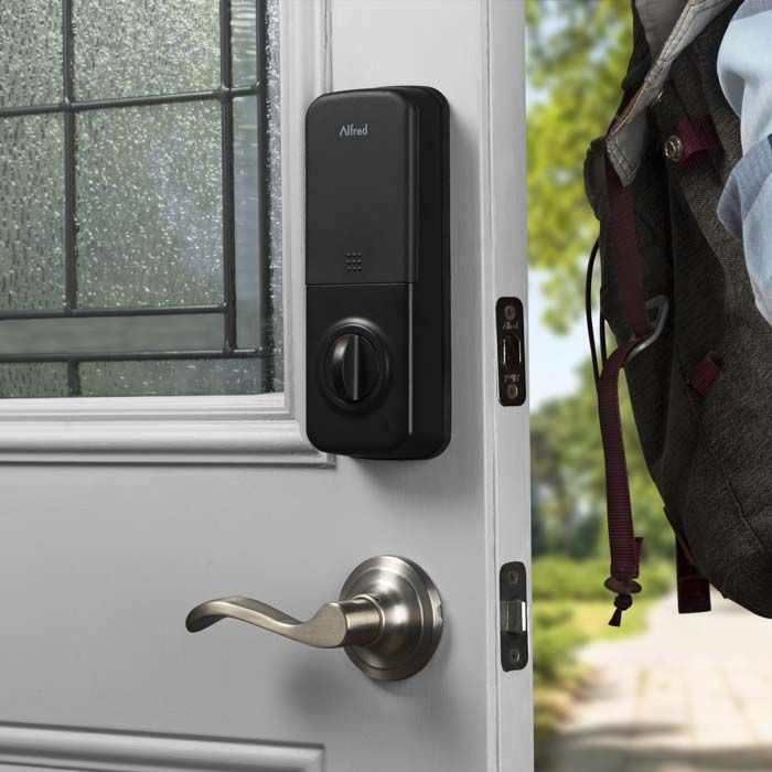 Alfred Smart Touchscreen Deadbolt in Black on Interior