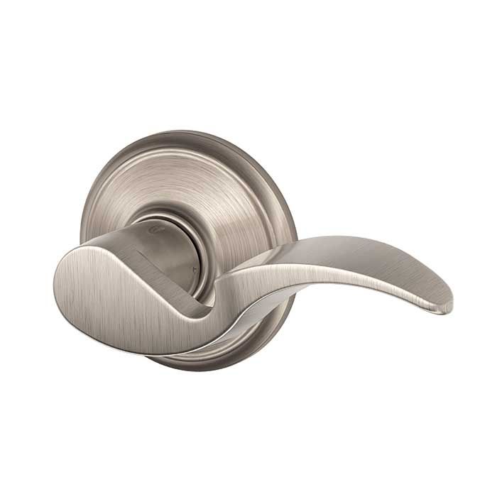 Schlage F10 Avanti style lever in Satin Nickel