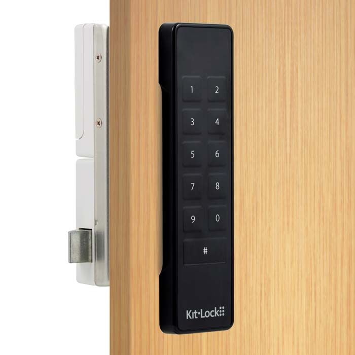 KitLock KL1100 Keypad in Gloss Black on Exterior