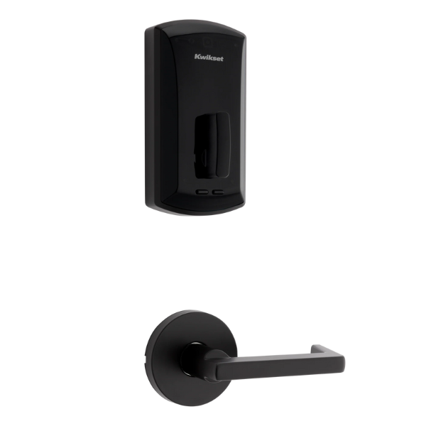 Kwikset UNITE Matte Black INTERCONNECT Halifax RTD 514 | GoKeyless