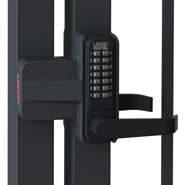 Lockey black lock on gate