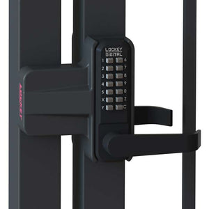 Lockey black lock on gate