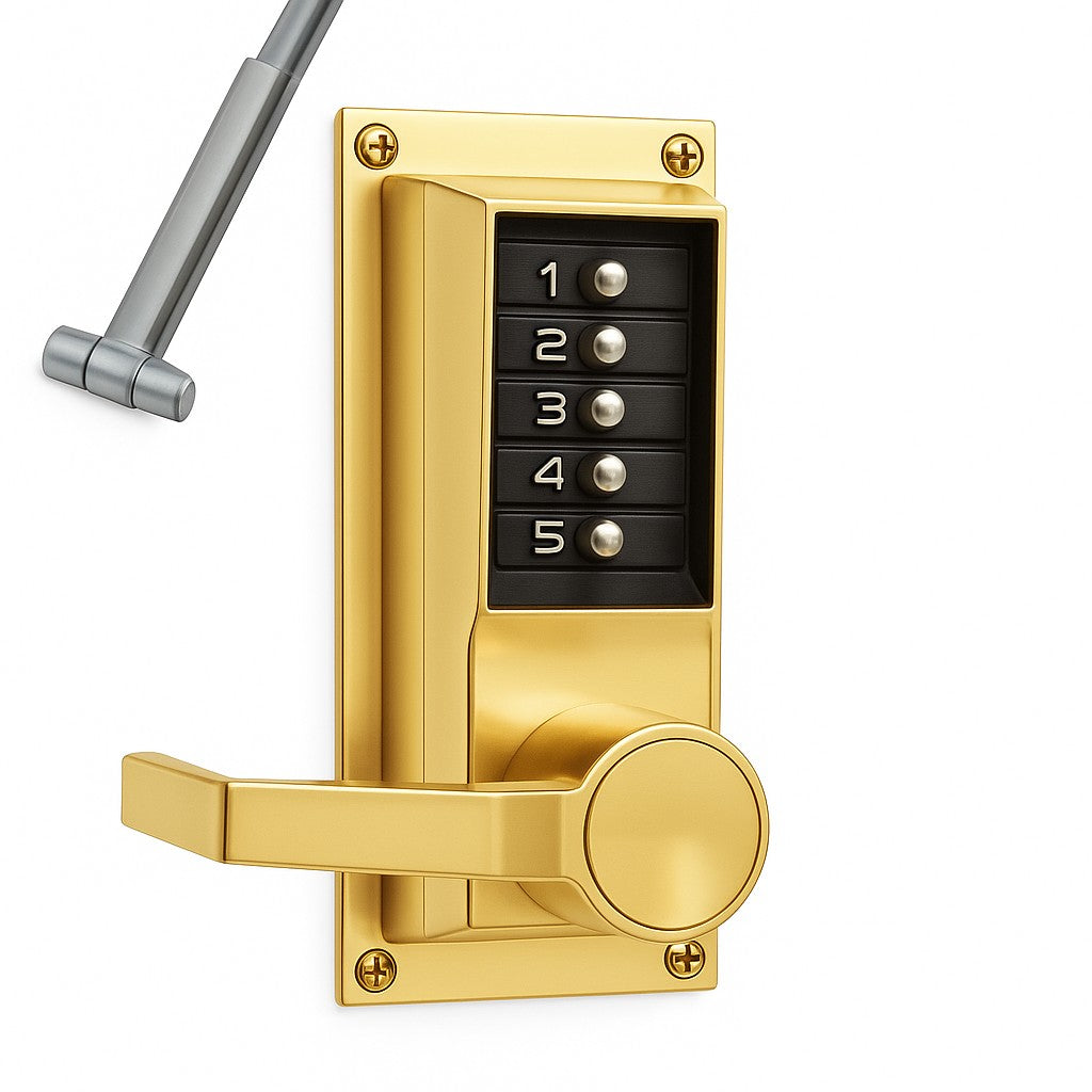 Panic Device Simplex Simplex LP1010 Pushbutton Rim Exit Device Lock | GoKeyless