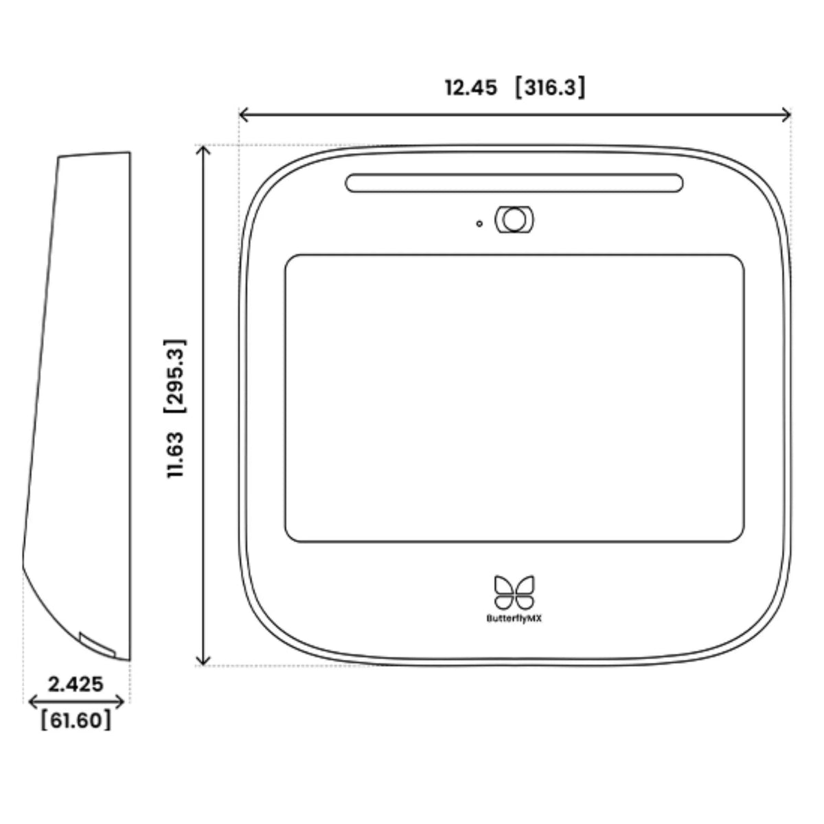 ButterflyMX 12″ Recessed