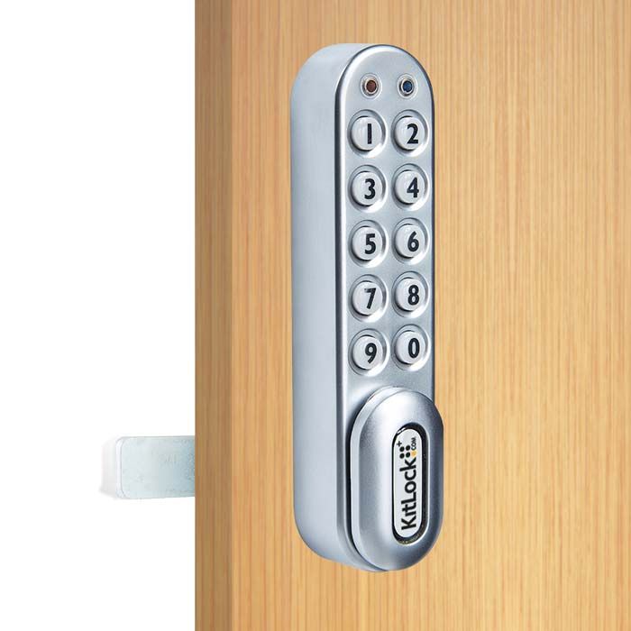 KitLock KL1000CP Vertical in Silver Grey on Exterior