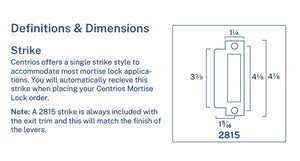 Centrios CEM100 Mortise