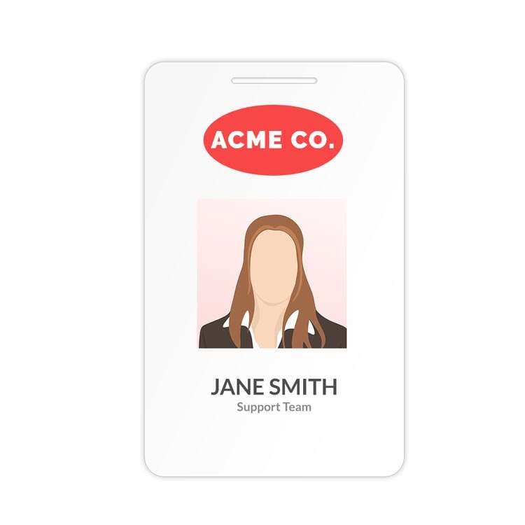 Card Printing One-sided Photo ID