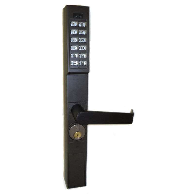 Trilogy DL1200 Pushbutton Aluminum Door Trim Retrofit GoKeyless