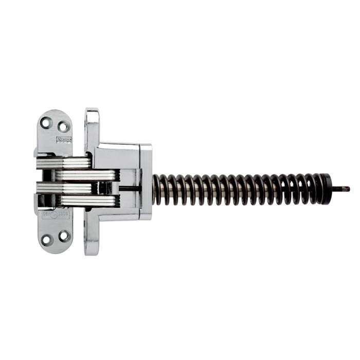 SOSS chrome door hinge with spring
