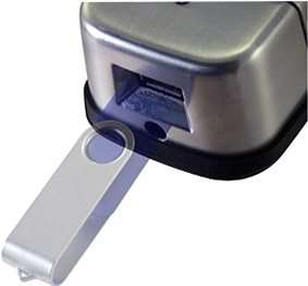 USB port under lock
