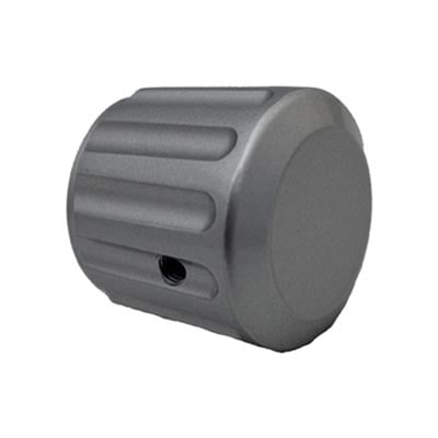 Lockey Knob in Satin Chrome