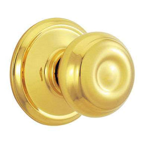 Schlage F10 Georgian Bright Brass