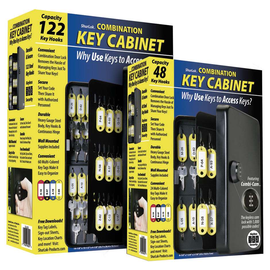 Fjm Key FJM KeyGuard SL-8548 48 Hook Key Cabinet | GoKeyless