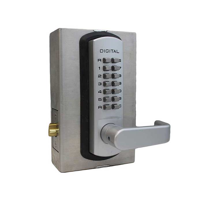 3835 in Satin Chrome Marine Grade installed on the Lockey GB2500 Gate Box