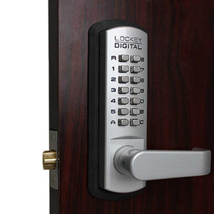 Lockey 3835 in Satin Nickel on exterior
