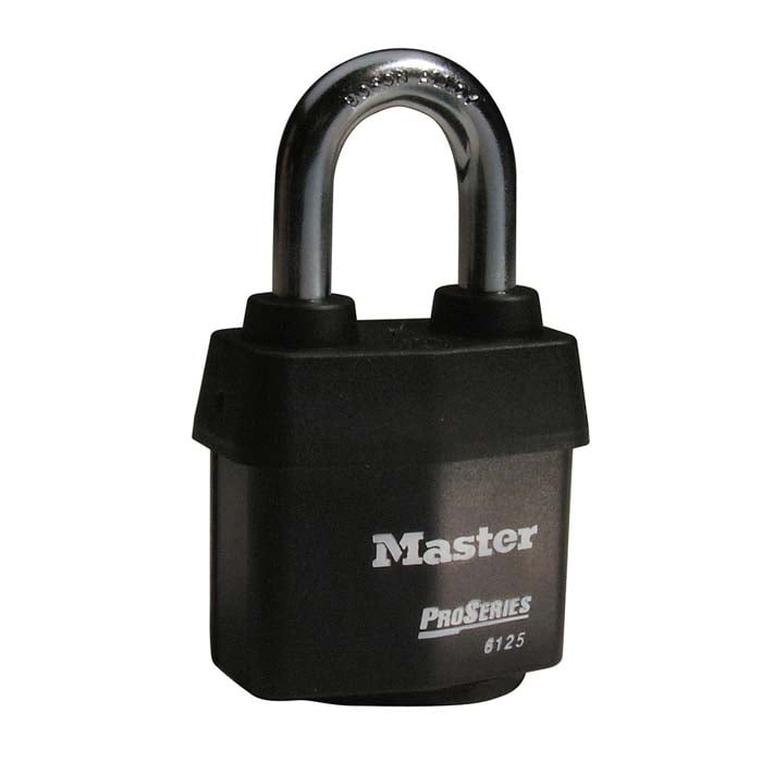 Master Lock No. 6125 ProSeries® Weather Tough® Laminated Steel Rekeyable Pin Tumbler Padlock