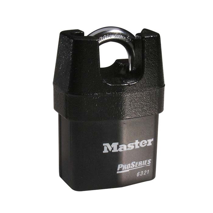 Master Lock 6321 Shrouded Laminated Steel Rekeyable Pin Tumbler Padlock