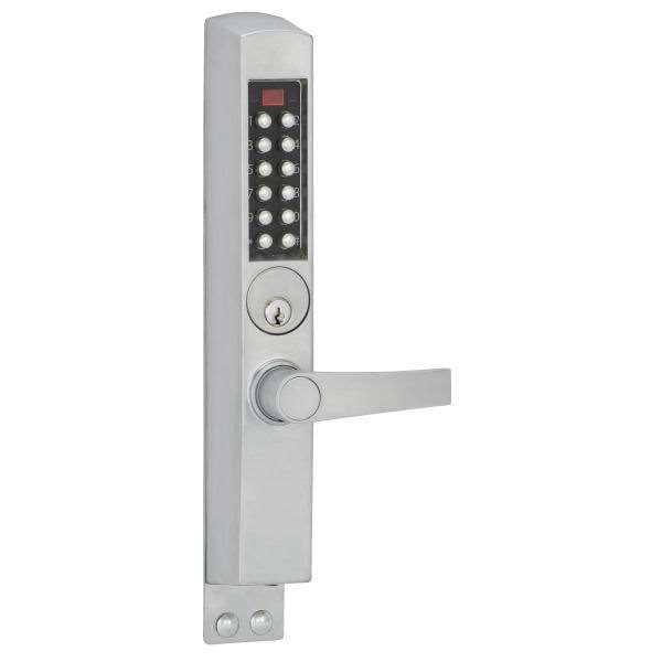 Photo of Kaba E-Plex E3066 in satin chrome.