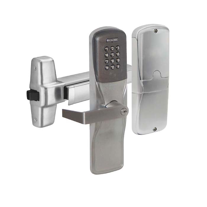 Schlage AD-201 Exit Trim in Satin Chrome (Panic Bar Sold Separately)