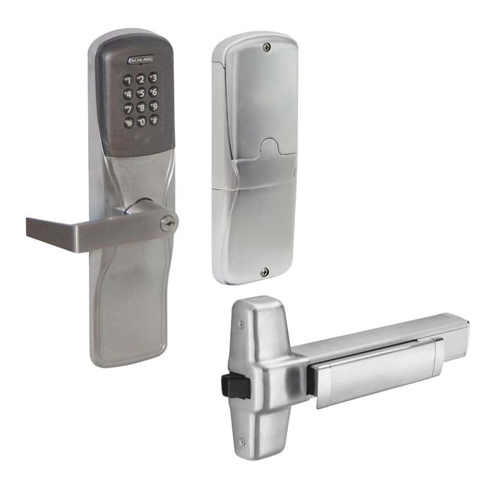 Schlage keypad lock and exit device