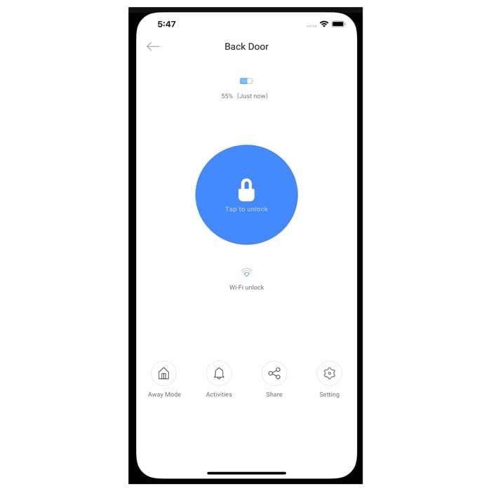 Lock and Unlock your door with a tap