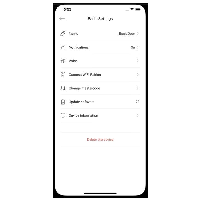 Change Basic Settings