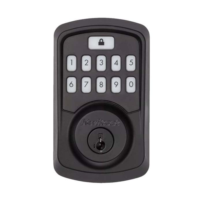 Kwikset Aura Bluetooth Smart Lock in Iron Black Exterior