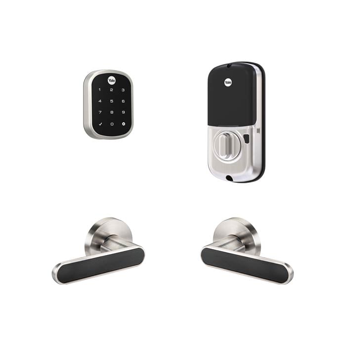 Yale YRD256 Front Entry Kincaid BK Bundle in Satin Nickel